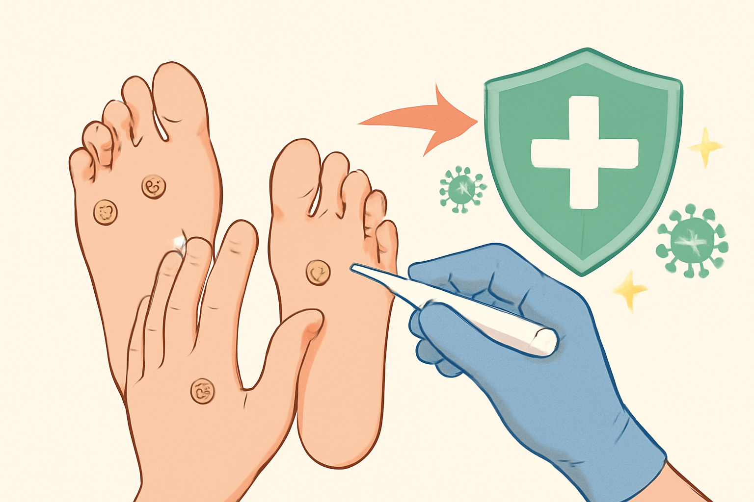 Read more about the article 손발 사마귀 치료, 면역 강화로 치료 기간 단축 가능!